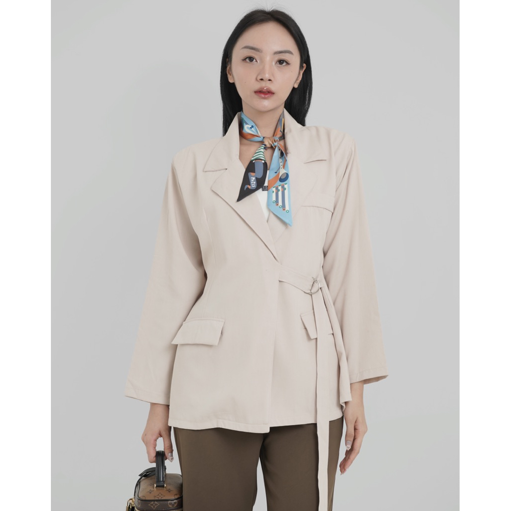 AYRALEENA Celine Blazer | Atasan Wanita Formal Casual Premium