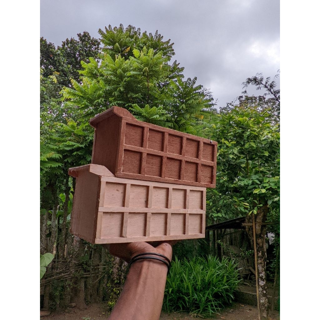 Bak dump miniatur truk plastik bahan triplek 6mm