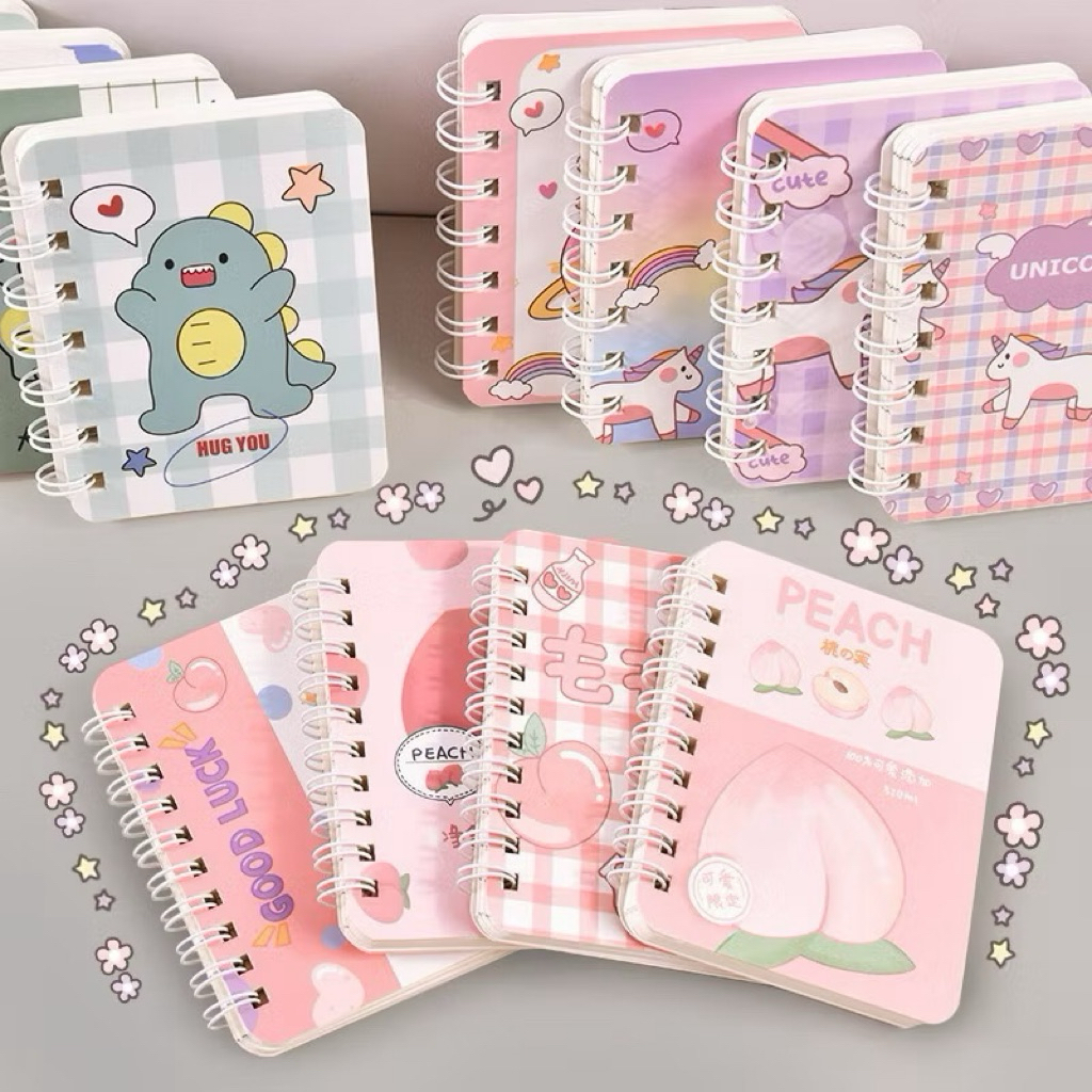 

[ KAWAIISTUFF ] NoteBook Mini A7 | Buku Mini Motif Lucu | Alat Tulis Sekolah Mini
