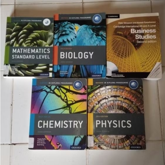 original buku Oxford ib diploma programme biology - chemistry - physics - mathematics standard level