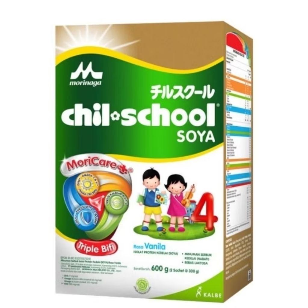 

Morinaga Chil school Soya vanilla dan Madu 600gr