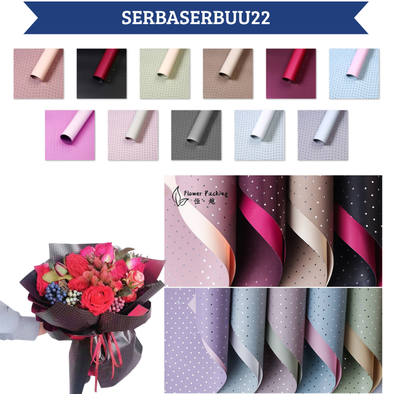 

Kertas Buket Bunga Polkadot Kecil Flower Wrapping Paper Small Polkadot Cellophane KB040 SS22