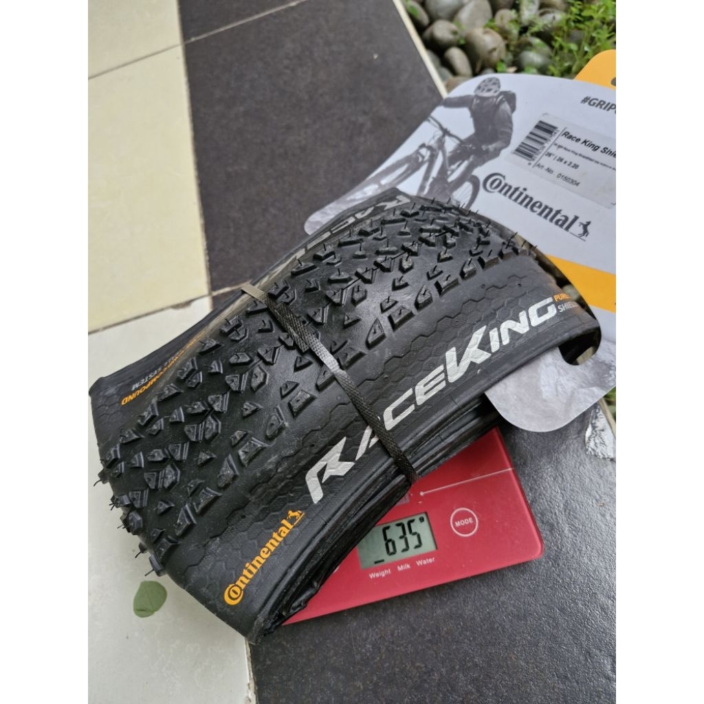 Continental Race King 26x2.20 Performance Shieldwall folding tubeless kevlar ban luar MTB classic vi