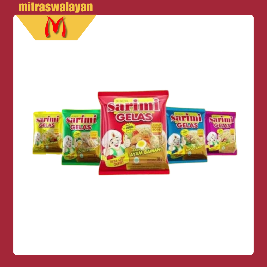 

SARIMI Gelas 1 Renteng isi 10 Sachet @30 gr