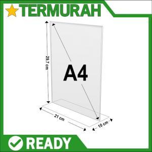 

Akrilik Stand Ukuran A4 Tipe T Potrait - Berdiri 21 X 29,7 Cm / Akrilik A4 3MM