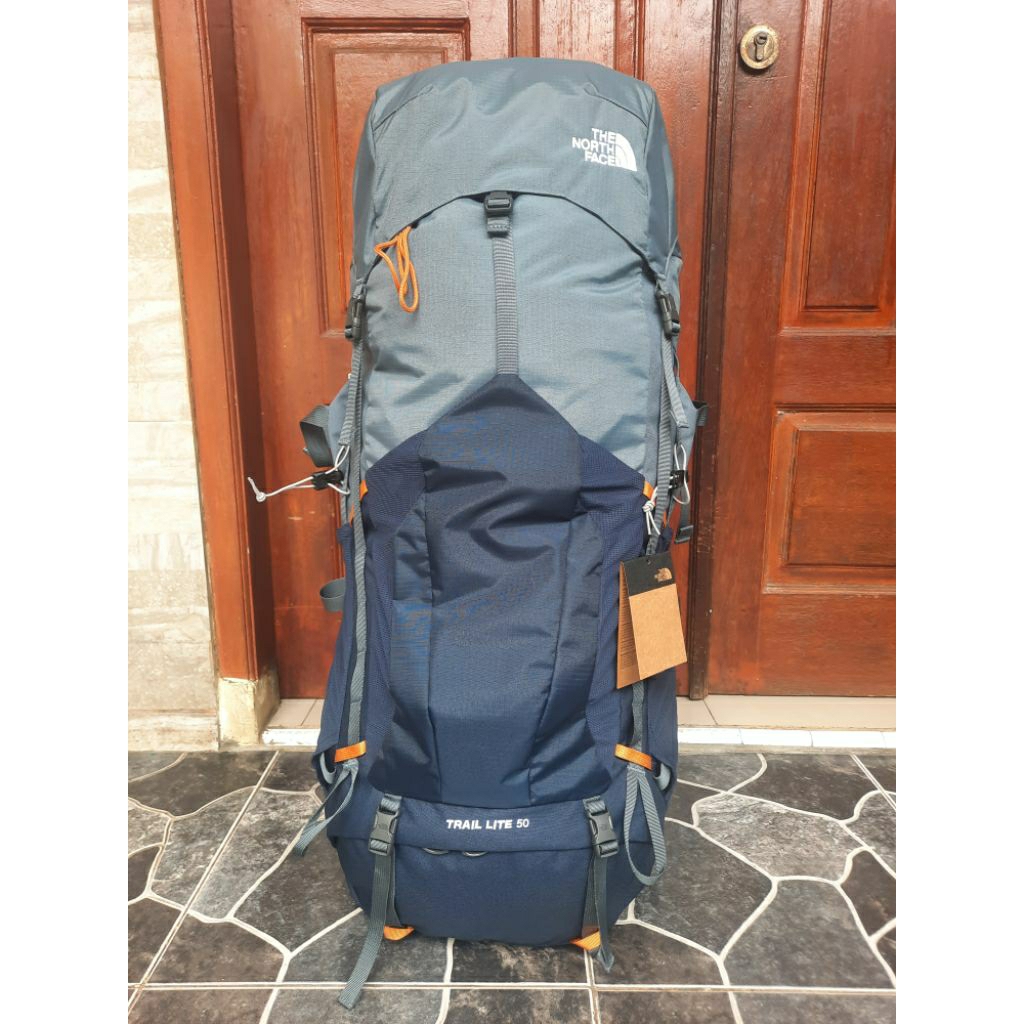 THE NORTH FACE TRAIL LITE 50 BLUE BACKPACK BACKPACKING TAS GUNUNG HIKING TREKKING TRAVELING ORIGINAL