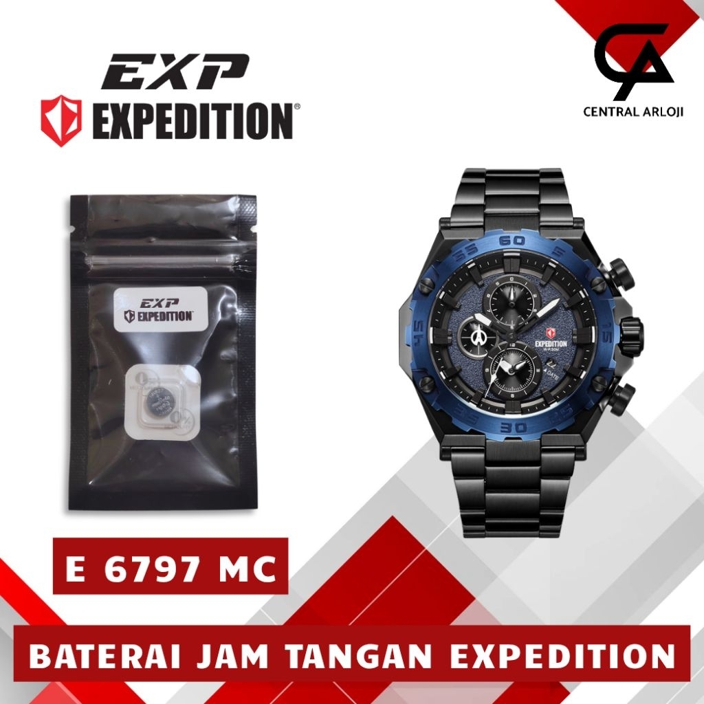 Baterai Jam Tangan Expedition E 6797 MC Original