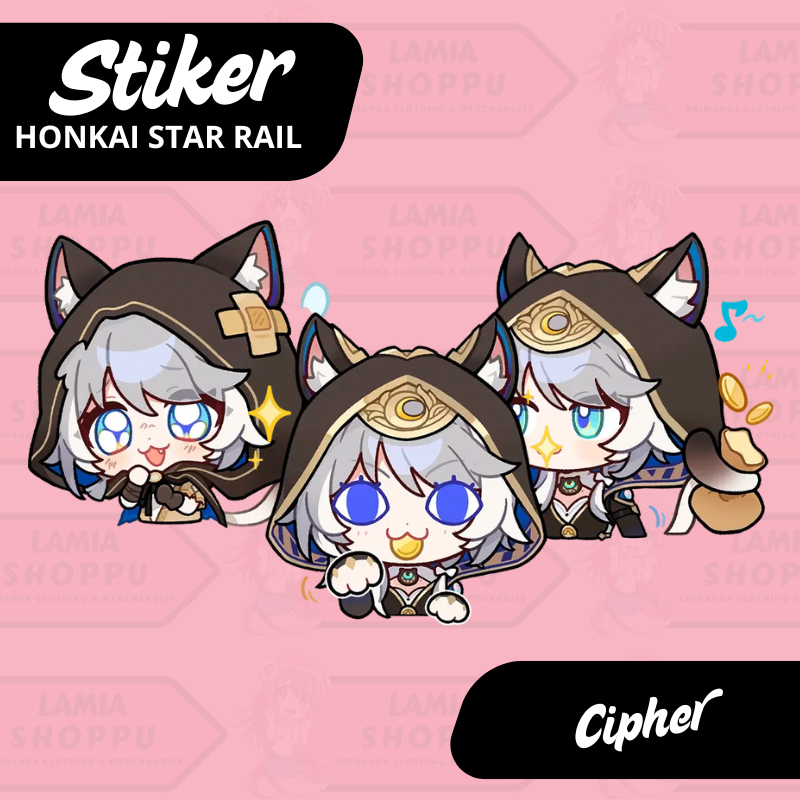 

Stiker Honkai Star Rail Cipher | Sticker Cipher HSR | Stiker Vinyl Laptop Anti Air