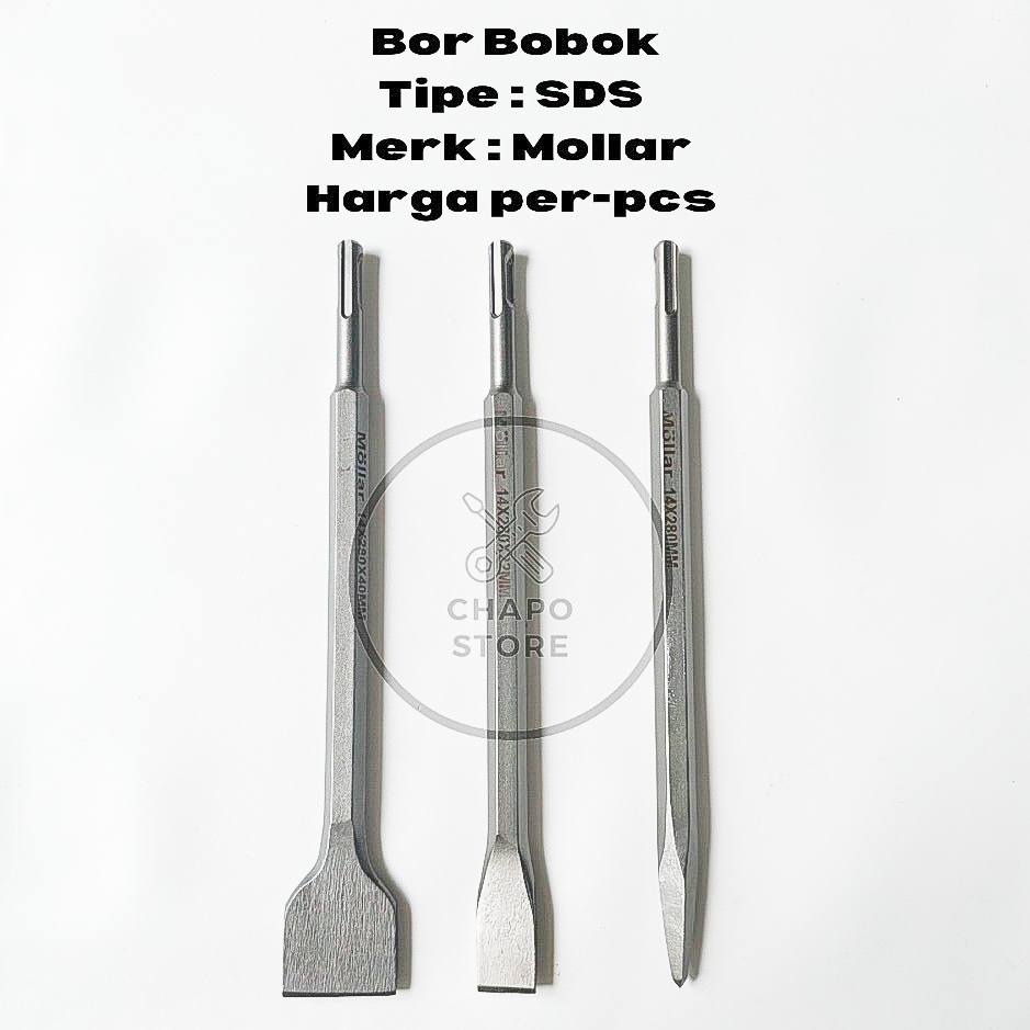 Mollar mata bor SDS bobok betel beton tembok dinding mata bor chisel