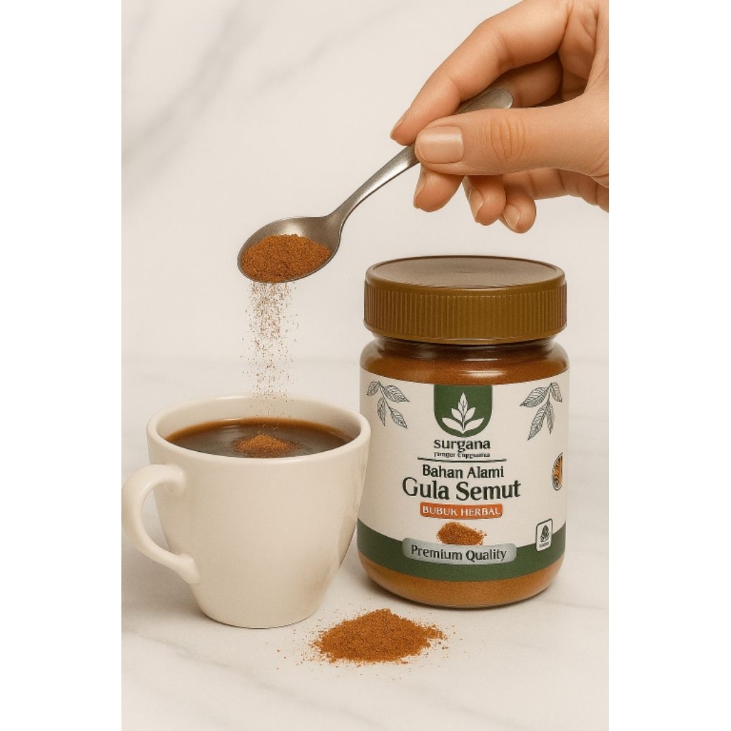 

TERBAIK Gula Semut Bubuk Murni Alami Asli 100%