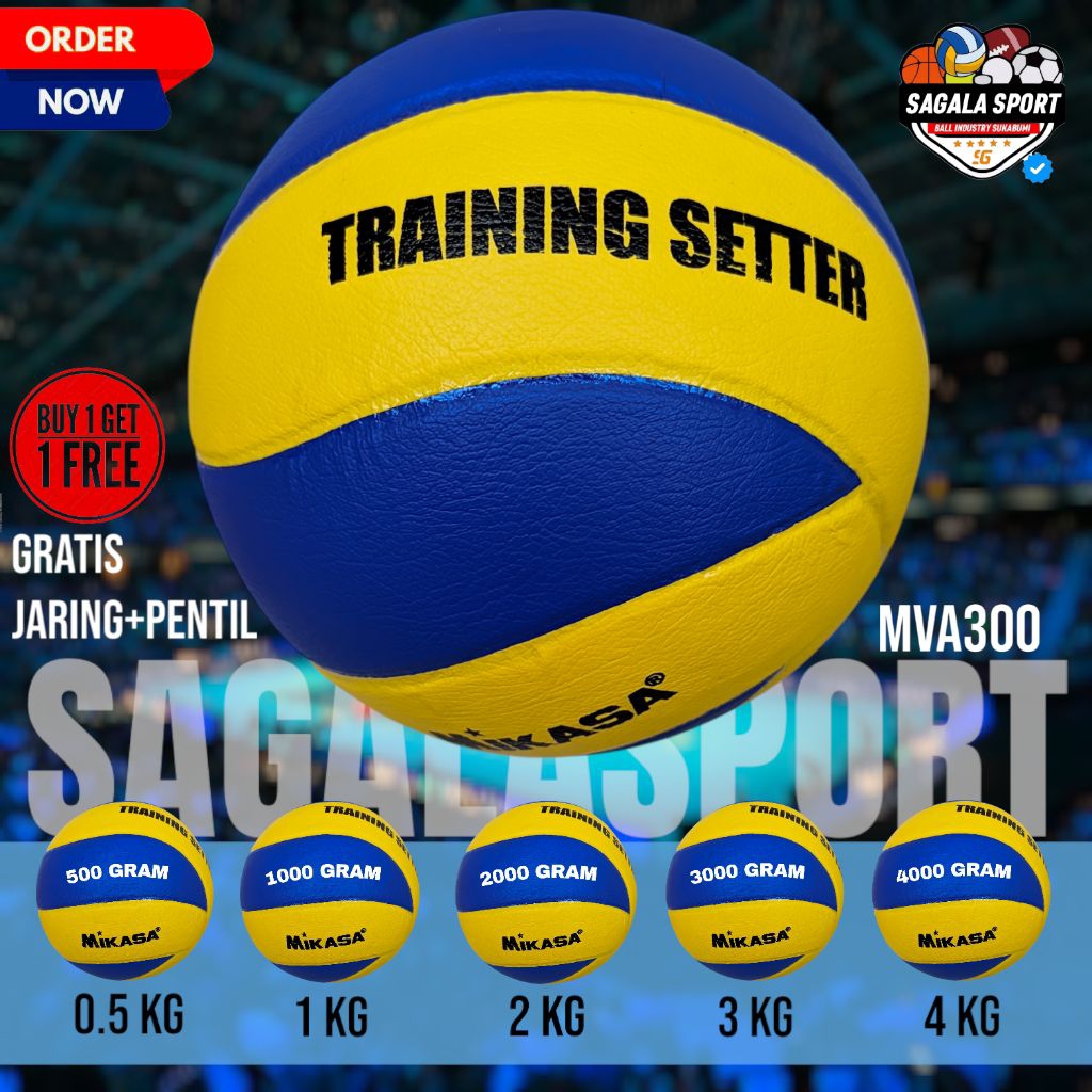 BOLA TRAINING SETTER 1- 3KG LATIHAN VOLI 1000-3000grm