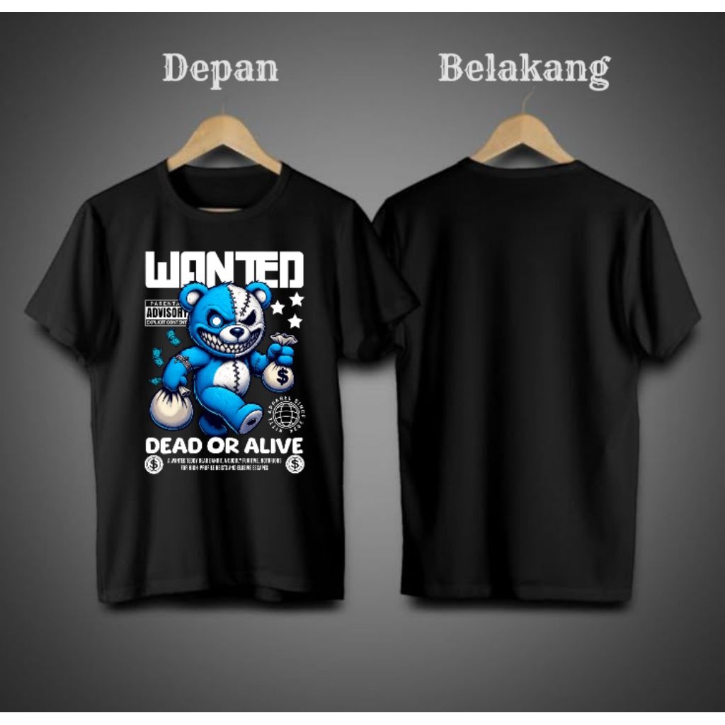 threzet kakian pria kaos atasan premium 100% cotton bamboo 24s t-shirt leguler