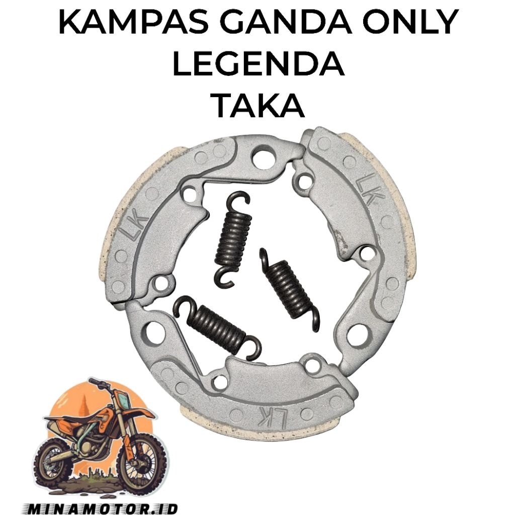 TAKA Kampas Kopling Ganda Otomatis Only Legenda Sparepart Aksesoris Onderdil Motor