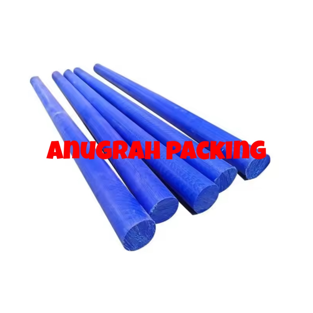 MC nylon blue rod 25mm x 100 cm nylon biru batangan