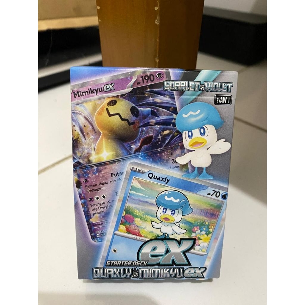 Kartu Pokemon -TCG Stater Deck Quaxly & Mimikyu Ex