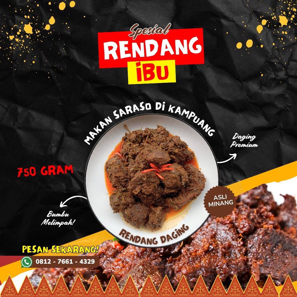 

750 gr - Spesial Rendang Ibu (Daging)
