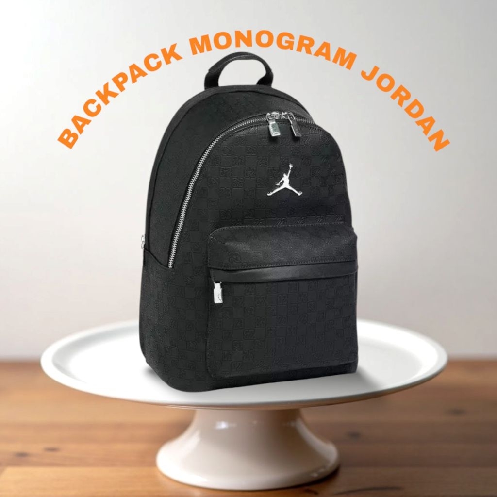 Backpack monogram jordan leather  limited edition pria wanita #tasransel #tasra selcewekcowok #backp