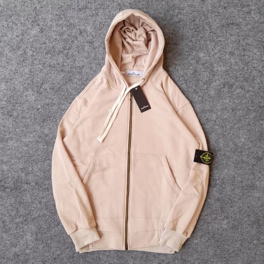 Zipper Stone Island polos Terlaris