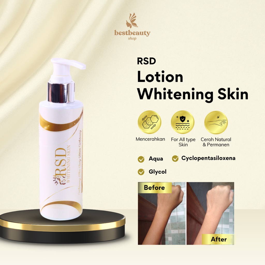 Lotion Whitening RSD stiker gold | Whitening Body Lotion | Lotion Pemutih Badan | RSD Lotion Whiteni