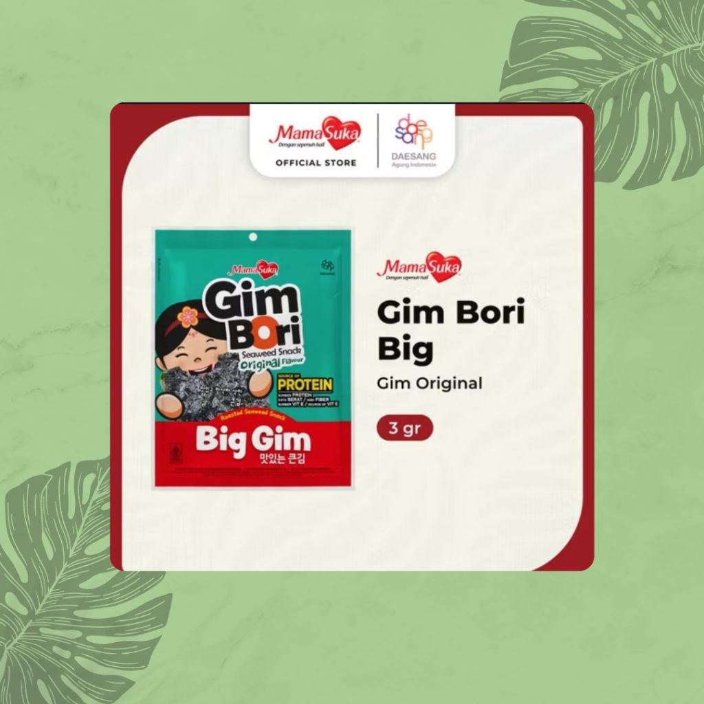 

Gim Bori Big Gim Original 3gr Mama Suka