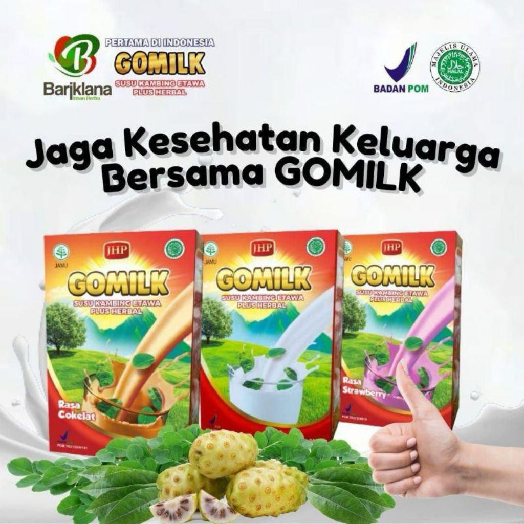

GOMILK Susu Kambing Etawa Plus Herbal | Susu Kambing Best Seller