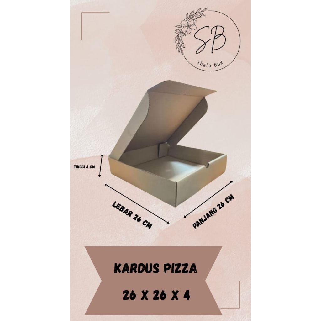 

KARDUS POLOS PIZZA 26X26X4CM