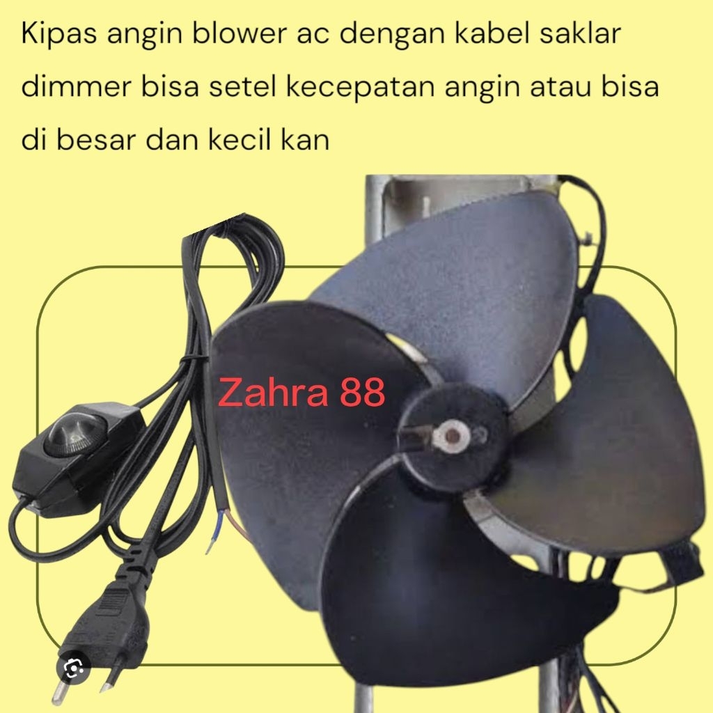 DIMMER KIPAS ANGIN BLOWER AC  2pk 4 DAUN DENGAN KABEL COLOKAN SAKLAR DIMMER / KIPAS ANGIN BLOWER OUT