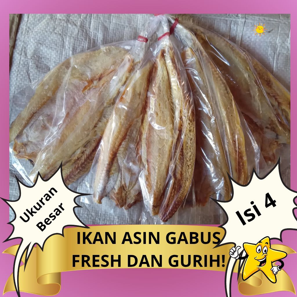 

IKAN ASIN GABUS UKURAN BESAR KUALITAS SUPER
