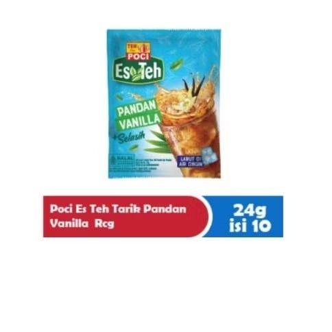 

TEH POCI ES TEH PANDAN VANILA SELASIH 23 GRAM ISI 10 SACHET