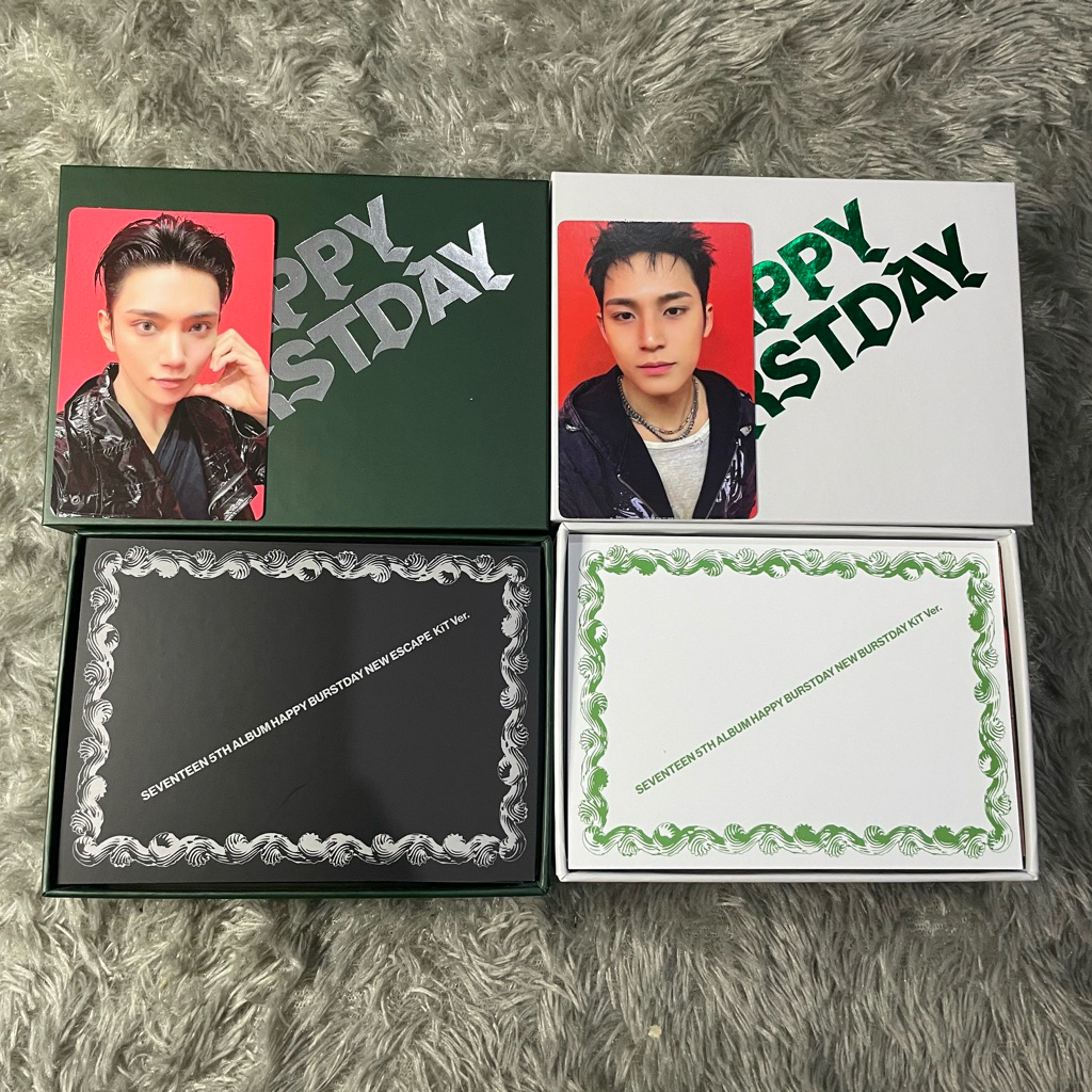 [fullset unsealed] Seventeen Happy Burstday Kit Album Ver. - Scoups Jeonghan Joshuan Jun Wonwoo Hosh