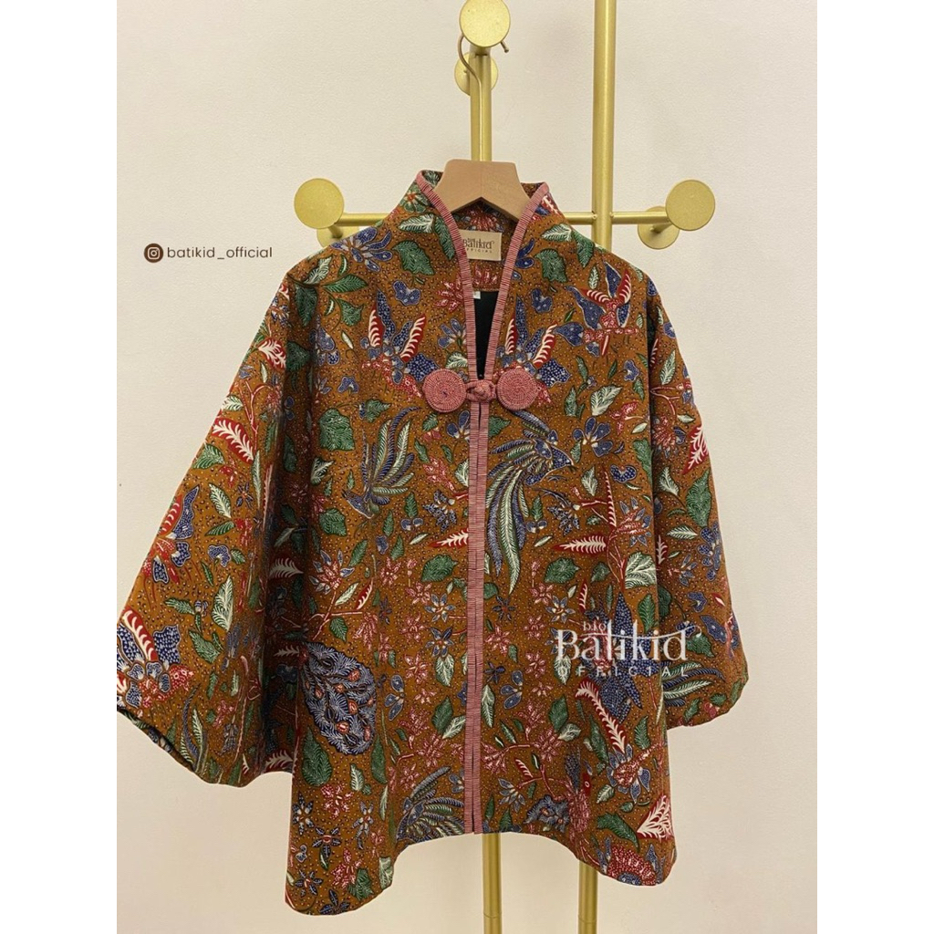 BATIKID OFFICIAL - atasan batik tiga negeri lengan batwing / blouse batik kelelawar / blouse two in 