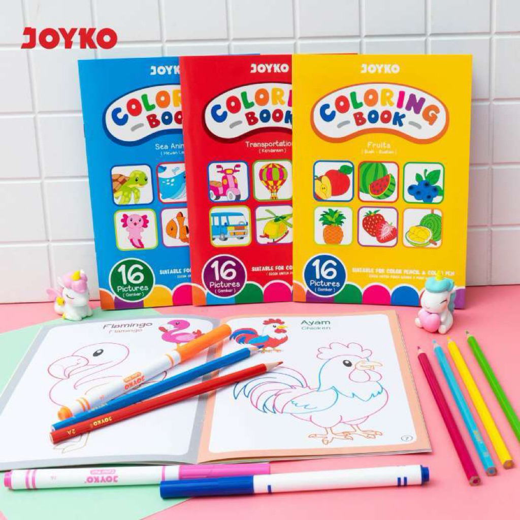 

Coloring Book JOYKO CLBK 3501 dan 3503 | Buku Mewarnai