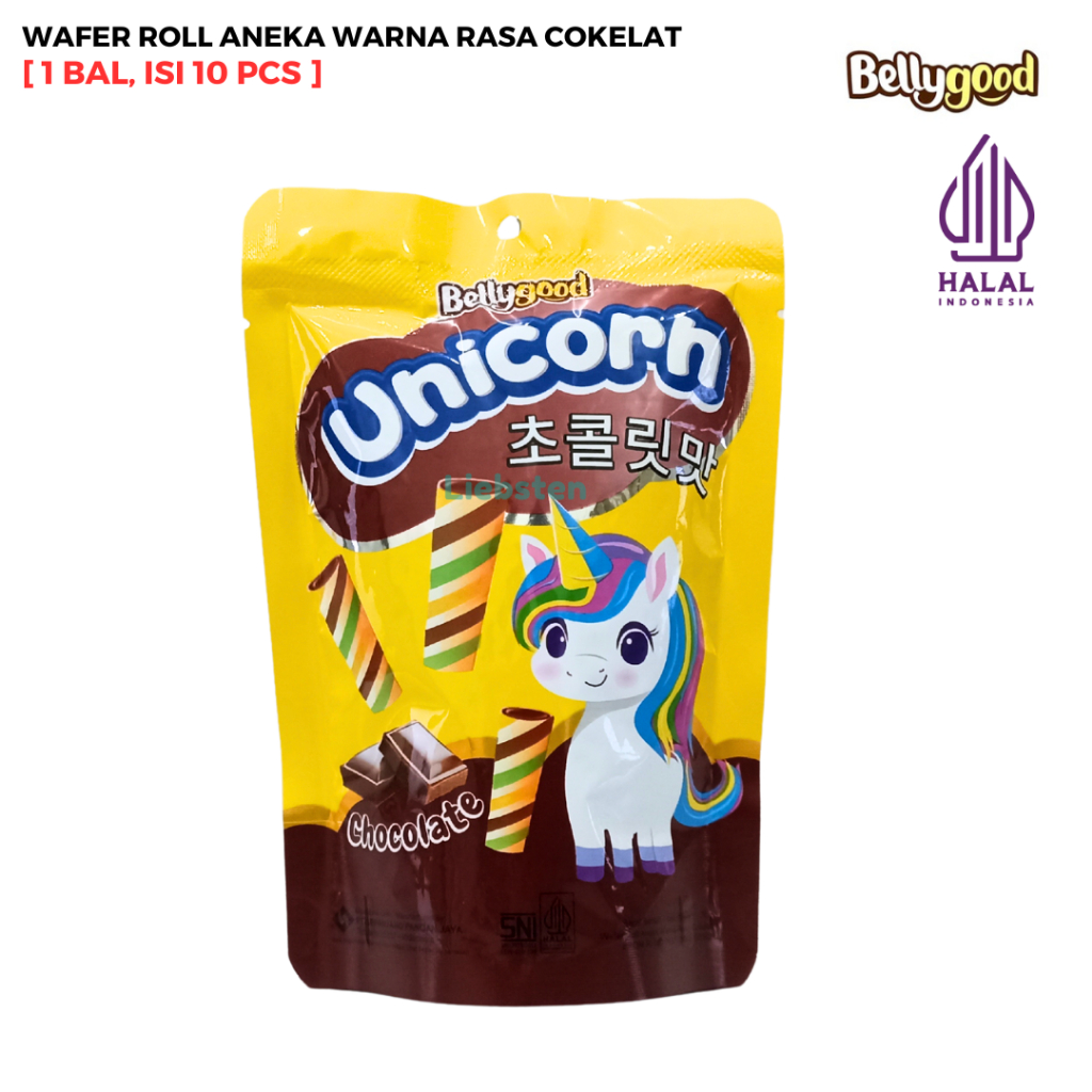 

BELLYGOOD UNICORN POUCH Wafer Roll Aneka Warna