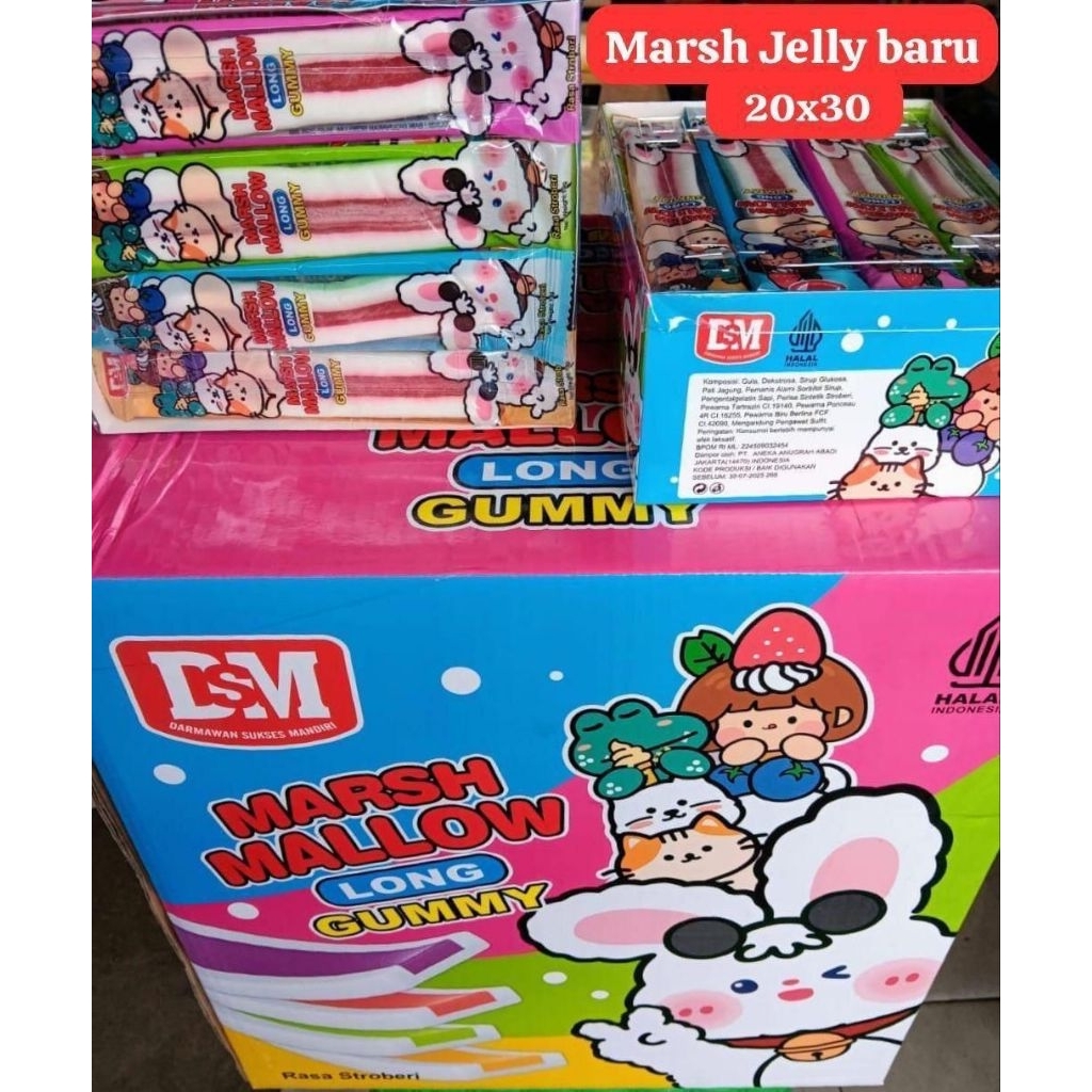

masmallow jely baru DSM 30 pcs