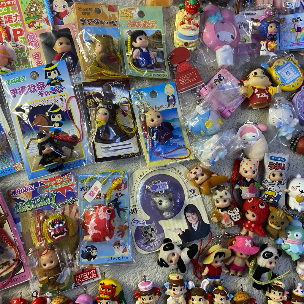 (17/03) various japan trinkets gotochi miffy snoopy peko chan keychain boneka plushie