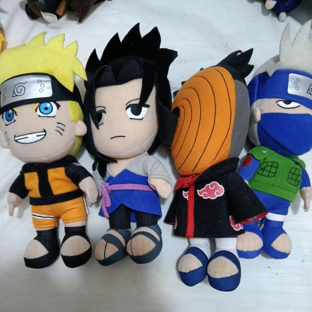 Boneka Naruto original McD Naruto Sasuke Kakashi obito