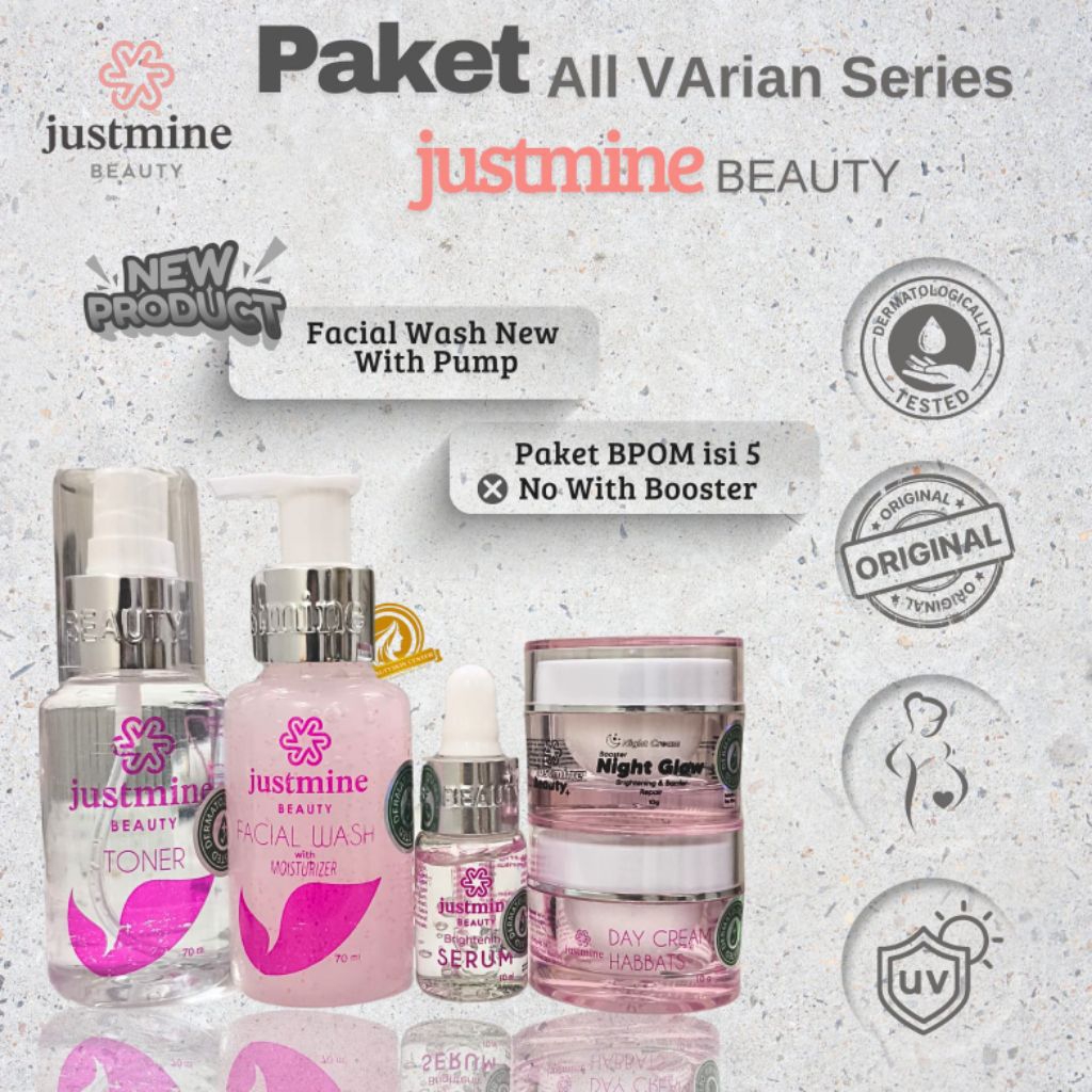 RM [Dropship Reseller] Paket Justmine Beauty Skincare All Varian Series