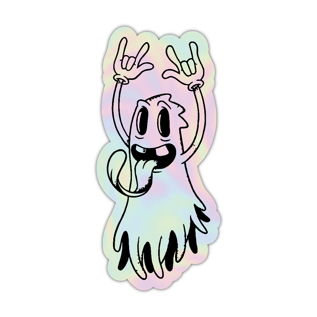 

Z391 sticker hantu aesthetic, stiker hologram satuan