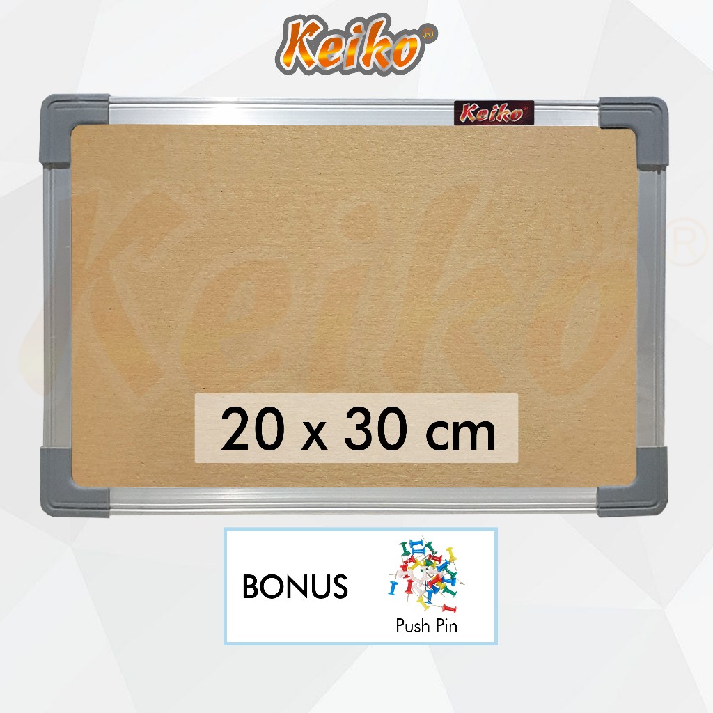 

SOFTBOARD / PIN BOARD / CORK BOARD / PAPAN PENGUMUMAN / MADING GANTUNG POLOS KEIKO 20 X 30 CM
