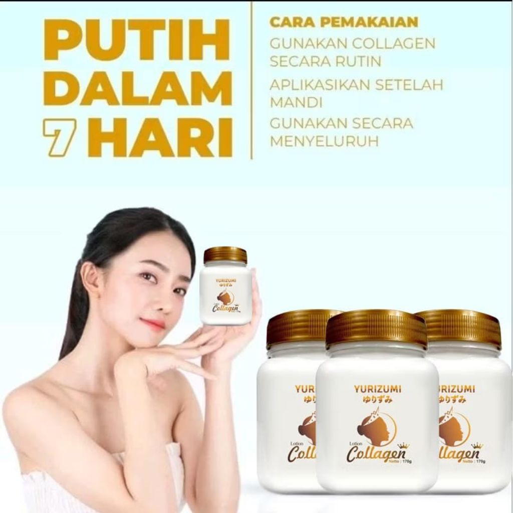 LOTION BIBIT COLLAGEN PEMUTIH KULIT MENCERAHKAN TUBUH PERMANEN BODYLOTION BRIGHTENING ALAMI COSMETIC