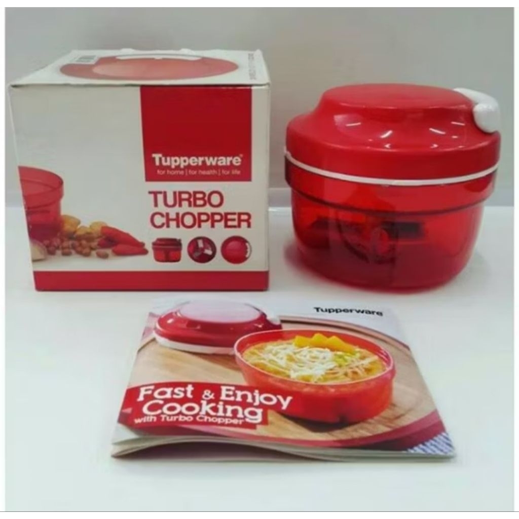 Tupperware Turbo Chopper pencacah penggiling daging manual makanan bawang kacang cabai sayur murah c