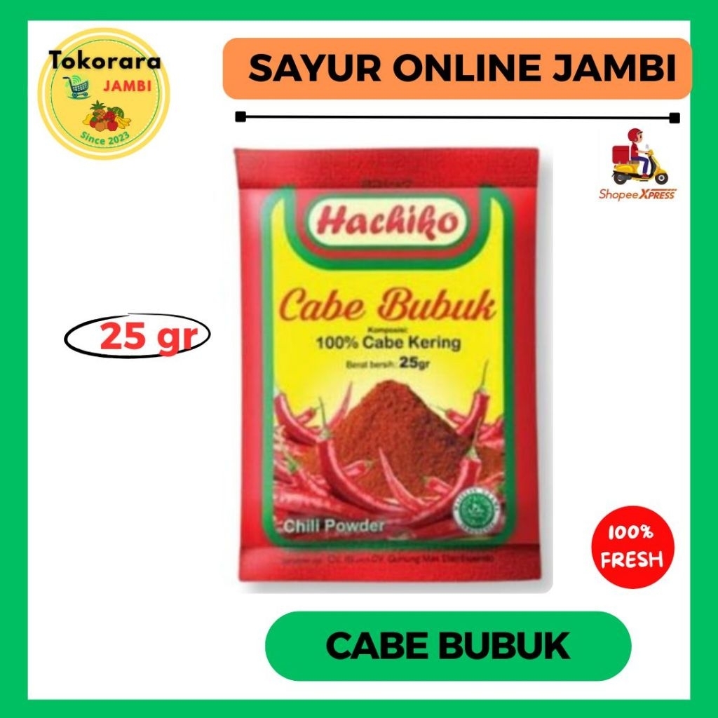 

Hachiko Cabe Bubuk 25gr/Sachet-tokorara.jambi