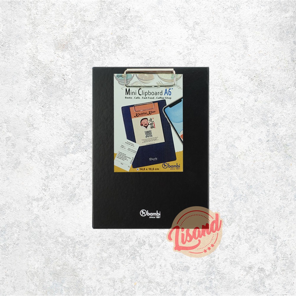 

Papan Jalan Kecil / Clipboard Mini Untuk Restoran Ukuran A6