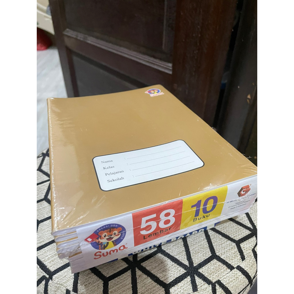 

READY Buku Tulis Sampul Coklat isi 10/pack 58 Lembar