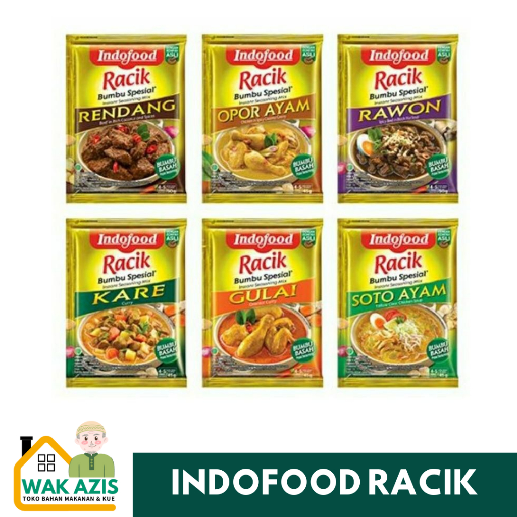 

Bumbu Racik Basah Spesial 50gr | Rendang Gulai Kare Soto Ayam dan Lainnya | Indofood