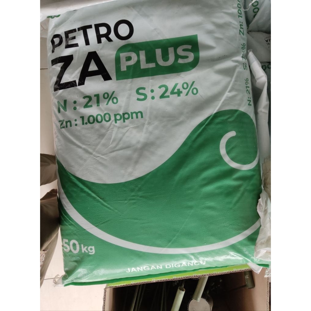 Pupuk ZA PETRO PLUS | Nitrogen 21% Sulfur 24% | Kemasan 50 Kg (kemasan Pabrik)