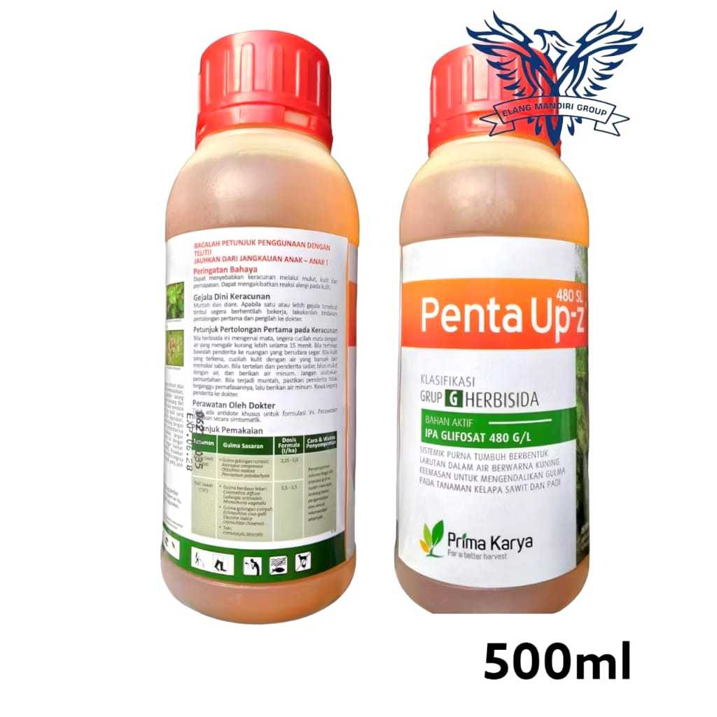 Penta Up Z 500ml Herbisida Ipa Glifosat g/l Pembasmi Gulma Sampai Akar Prima Karya
