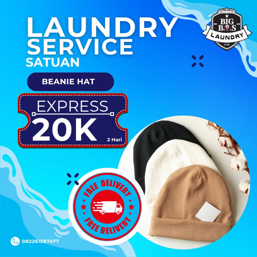 JASA LAUNDRY TOPI BEANIE