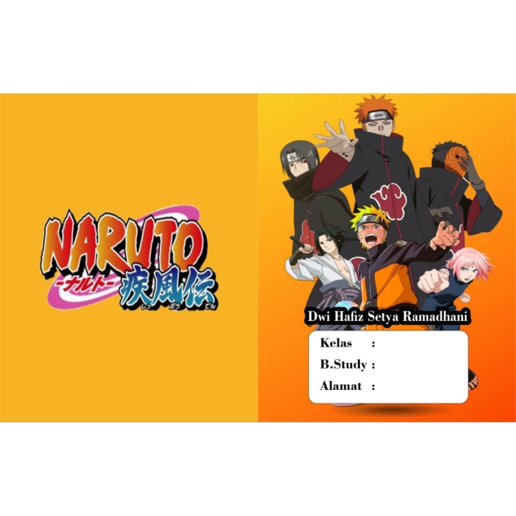 

Buku tulis custom naruto