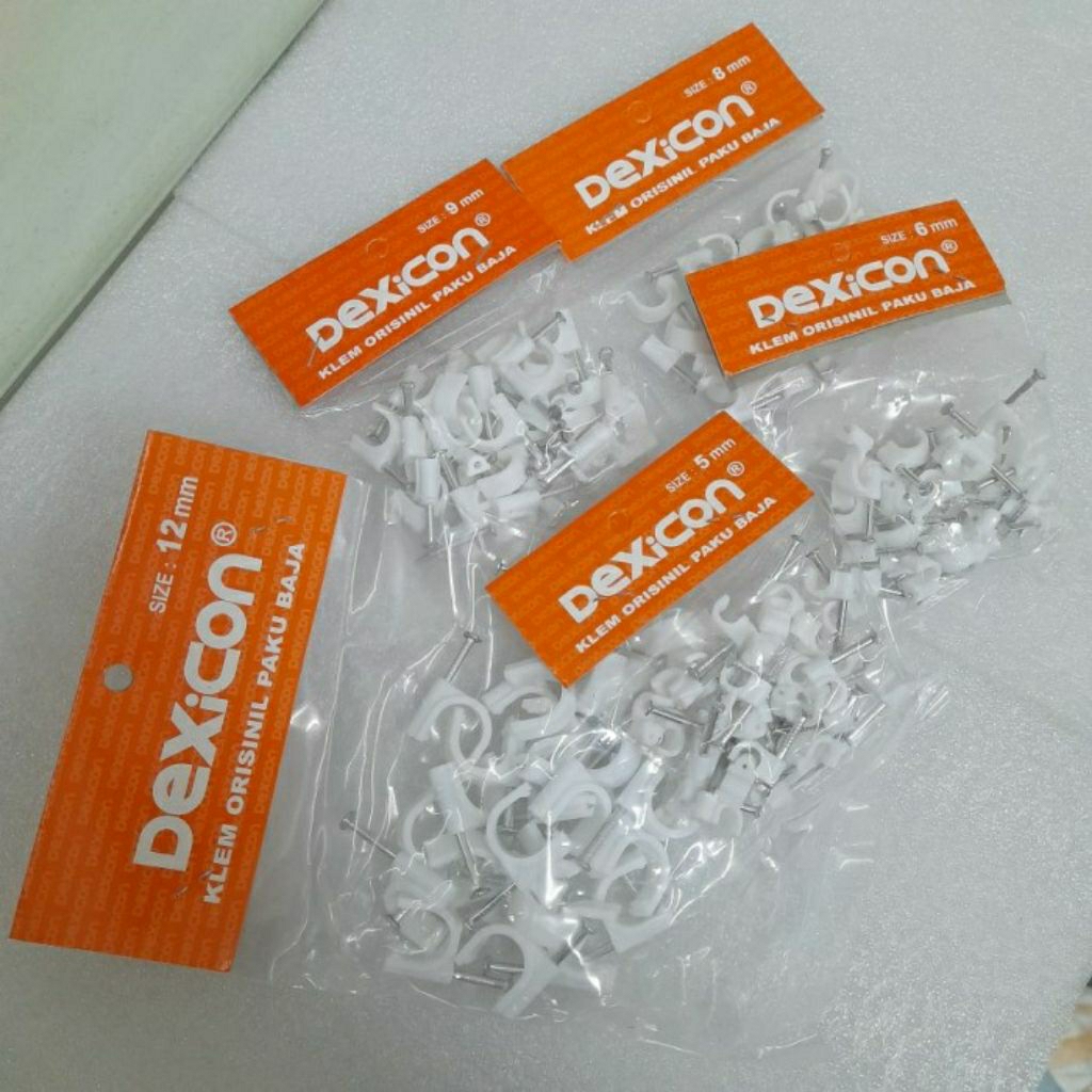 klem kabel  10 mm/ clam kabel 10mm/ klam paku kabel 10mm